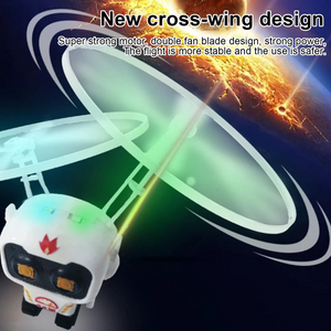 Astronaut Flying Helicopter Induction Suspension RC Mini Drone Aircraft Games Hand ControlledInfrared Watch Gesture Quadcopter