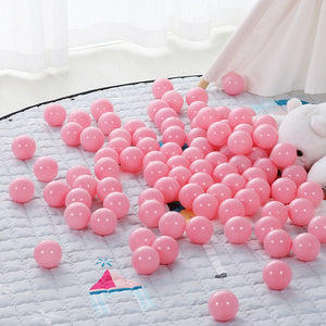 PlayMaty 100 Pieces Colorful Ball Pit Balls 2.1 Inches Plastic Balls