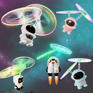 Astronaut Flying Helicopter Induction Suspension RC Mini Drone Aircraft Games Hand ControlledInfrared Watch Gesture Quadcopter